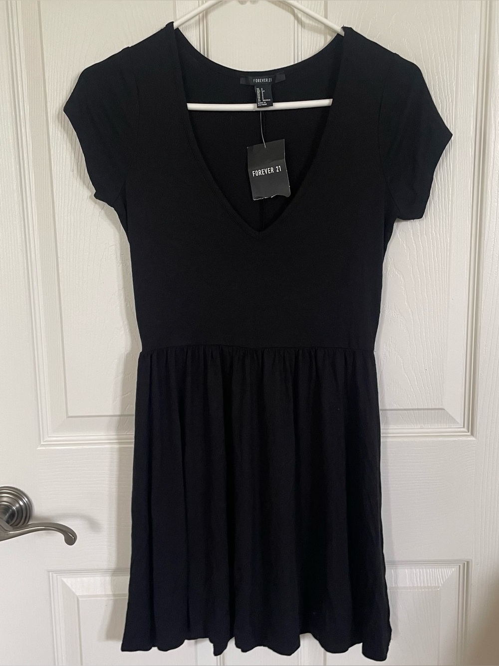 NWT Forever 21 Black Babydoll Dress size S